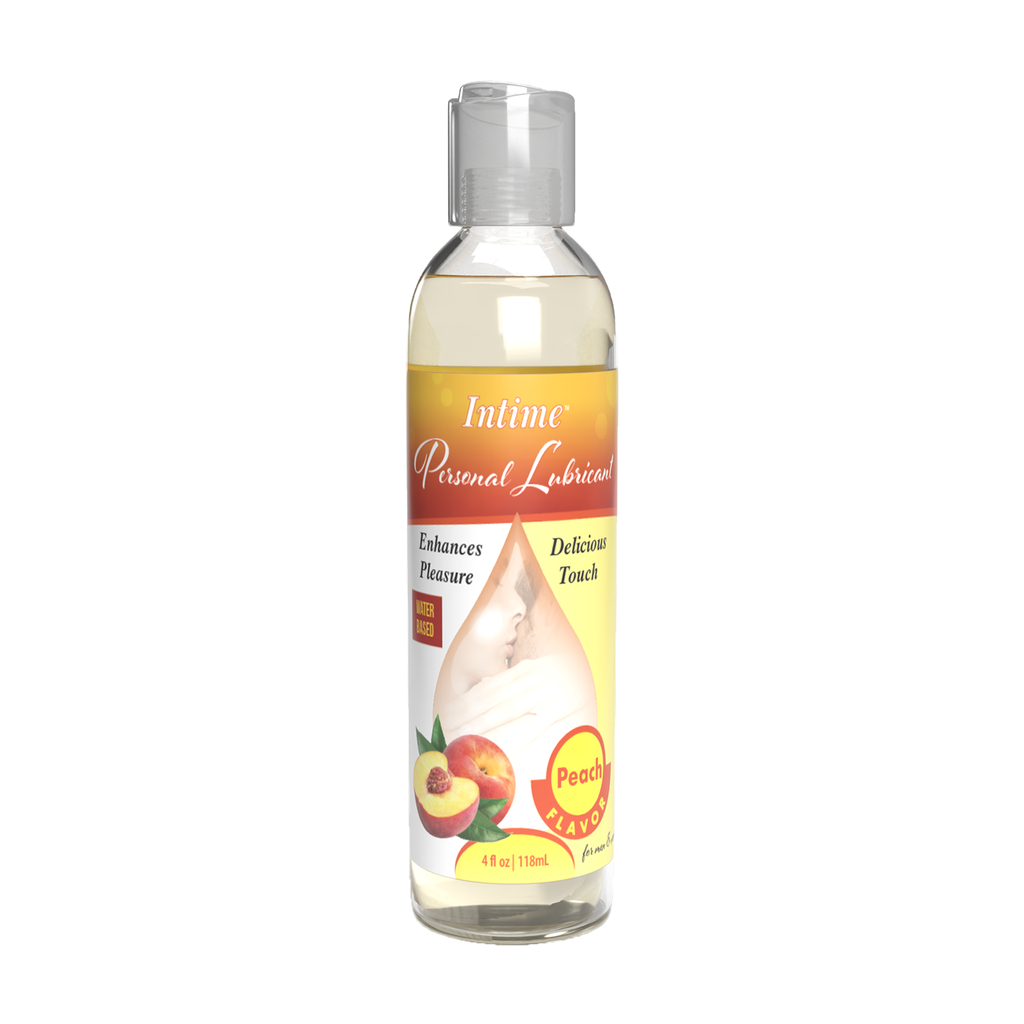 [INT1000] INTIME™ Water Based Personal Lubricant Peach Flavor (4 fl oz)