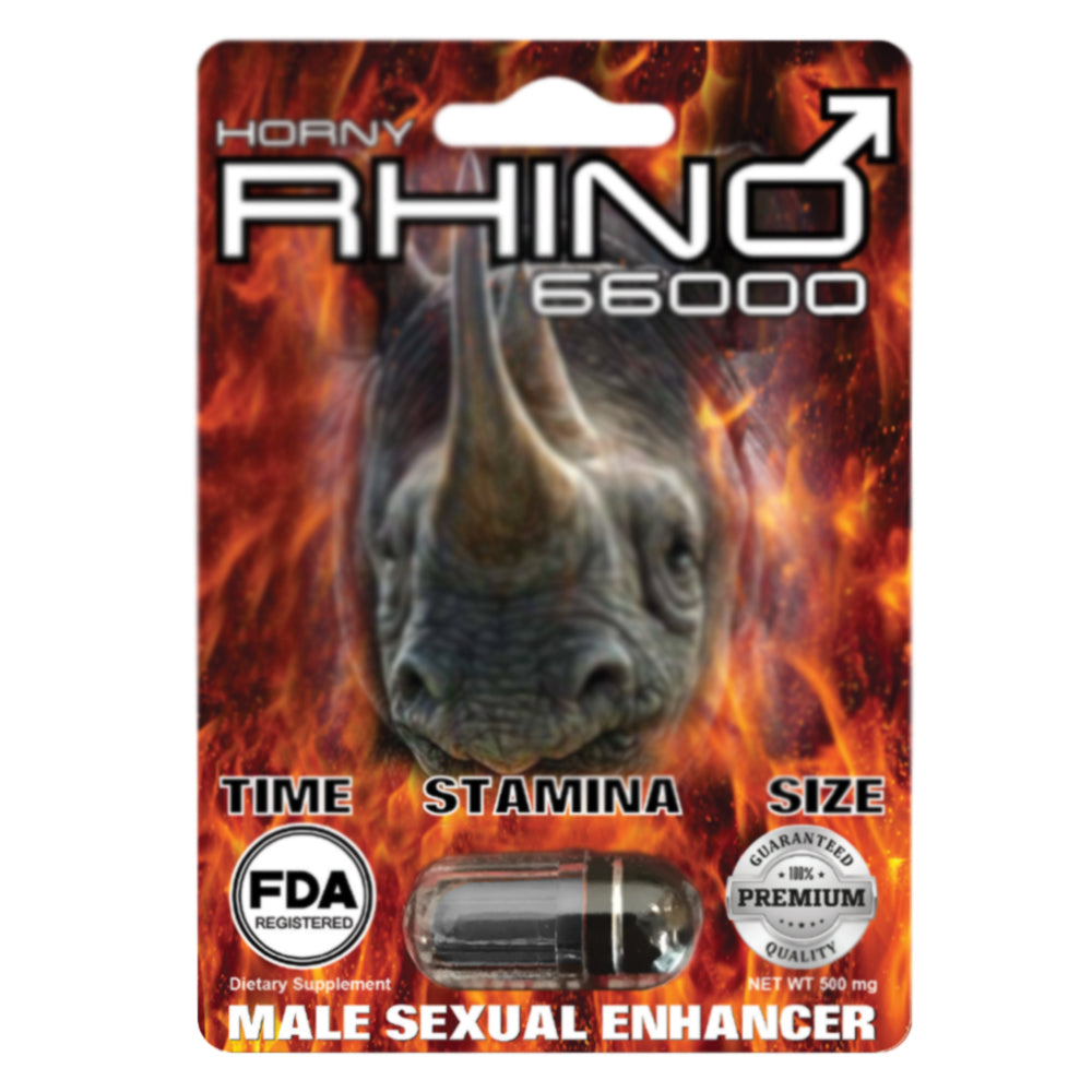 [RHI1000] Rhino Horny 66000 Male Sexual Enhancer 3D (1 Pill - 500mg)
