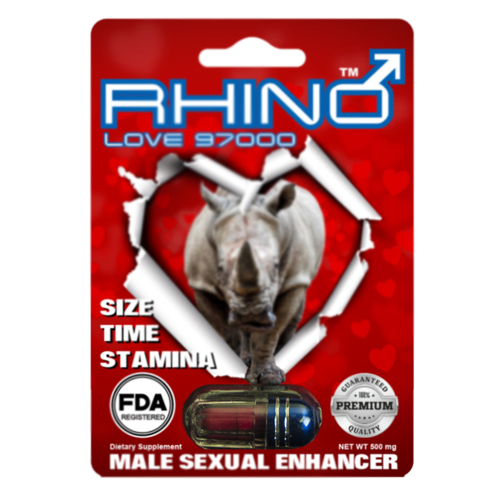 [RHI1015] Rhino Love 97000 Male Sexual Enhancer 3D (1 Pill - 500mg)