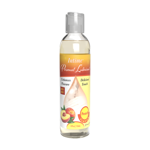 [INT1000] INTIME™ Water Based Personal Lubricant Peach Flavor (4 fl oz)