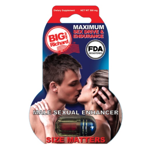 [BRG1000] Big Richard ® Male Sexual Enhancer 3D (1 Pill - 500mg)